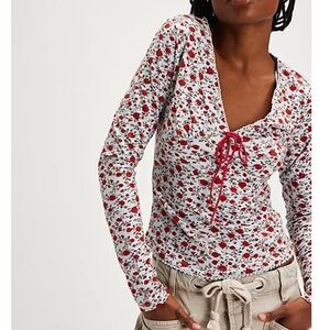 NWOT Free People Abundance Long-Sleeve Top Size Large